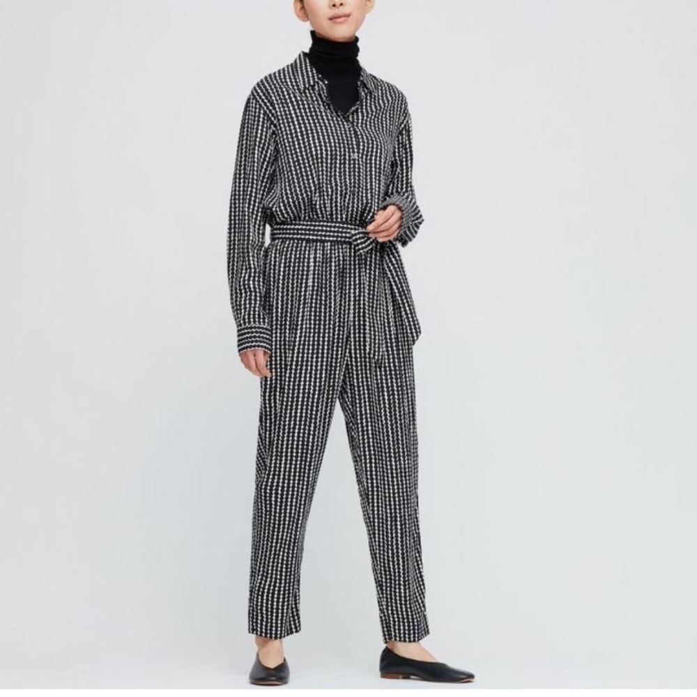 Marimekko x Uniqlo Black and White Jumpsuit